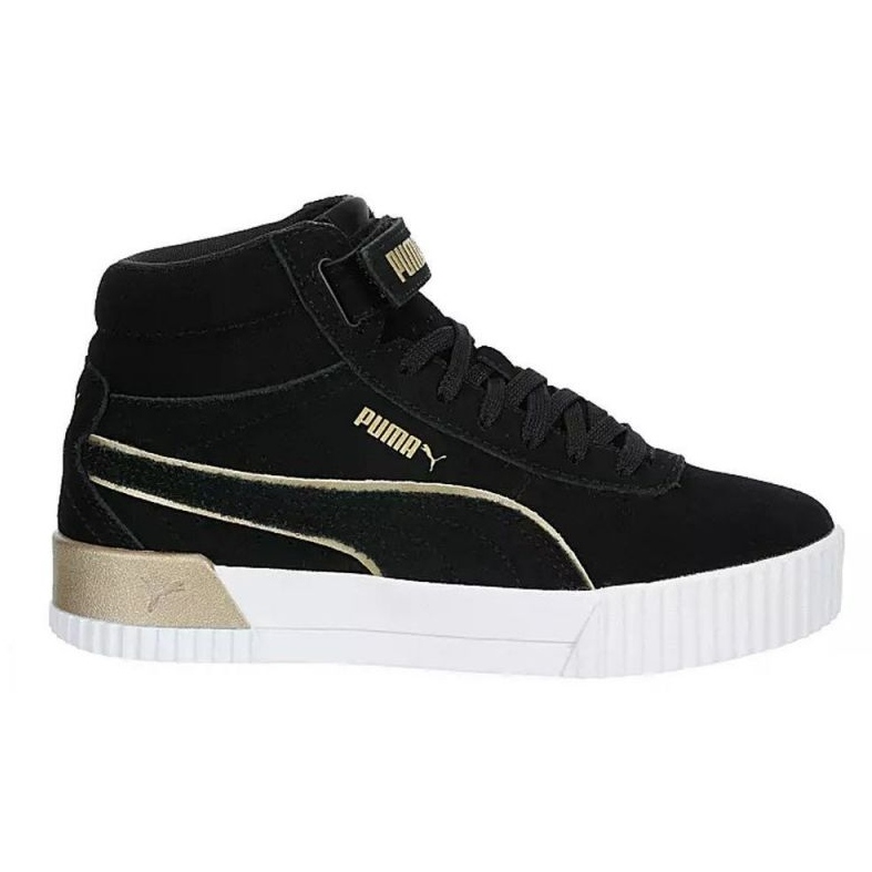 Chaussures Puma Carina Mid Sd Metal V2 W 384384-01 le noir Chaussures Puma Carina Mid Sd Metal V2 W 384384-01 le noir