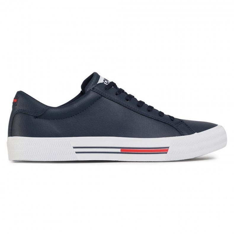 Tommy Hilfiger Tommy Jeans Essential Leather Sneaker M EM0EM00567-C87 chaussures bleu