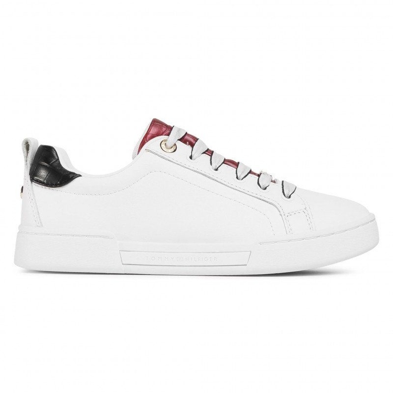 Baskets Croc à semelle extérieure de marque Tommy Hilfiger W FW0FW05214-YBR blanche Baskets Croc à semelle extérieure de marque Tommy Hilfiger W FW0FW05214-YBR blanche