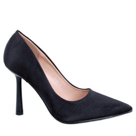Escarpins à talon unique de Lesley Black le noir