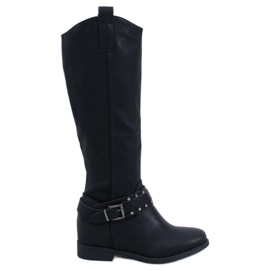 Watson Bottines compensées cachées noires le noir