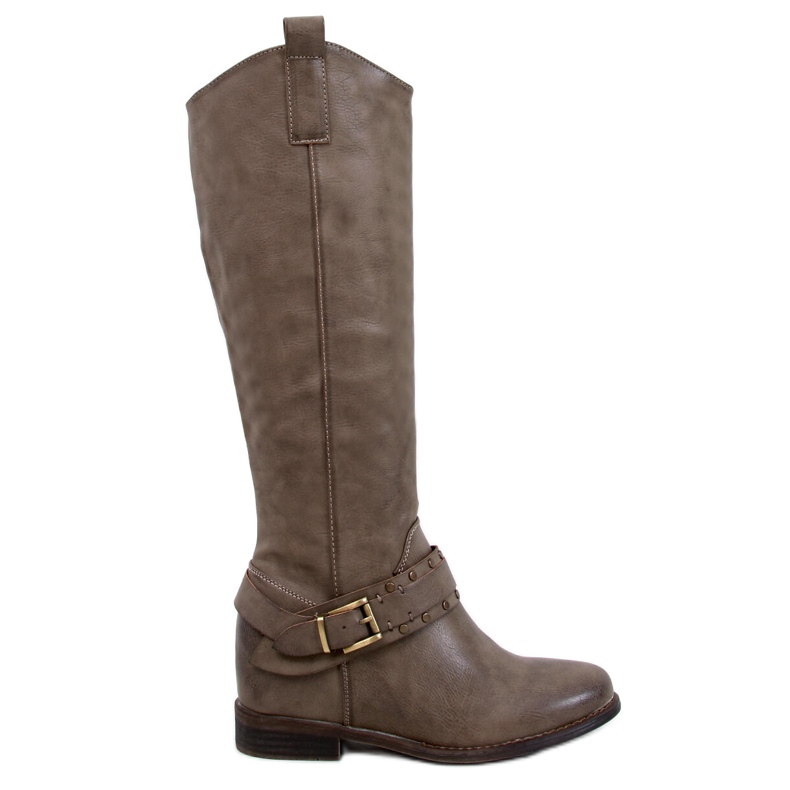 Bottes compensées cachées Watson Khaki beige