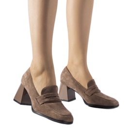 Escarpins marron à talon Mill verni brun Escarpins marron à talon Mill verni brun