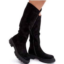Cuissardes isolées noires Heliofa pour femmes