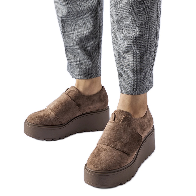 Chaussures à plateforme Pallet marron brun