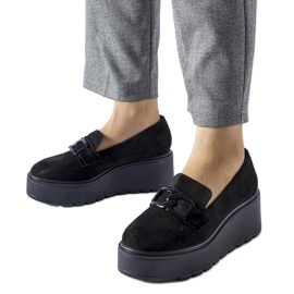 Mocassins plateforme Medical noirs