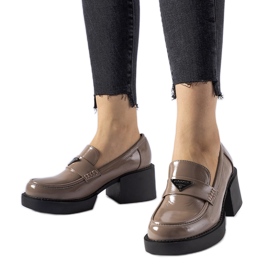 Mocassins vernis marron de Hobbs brun