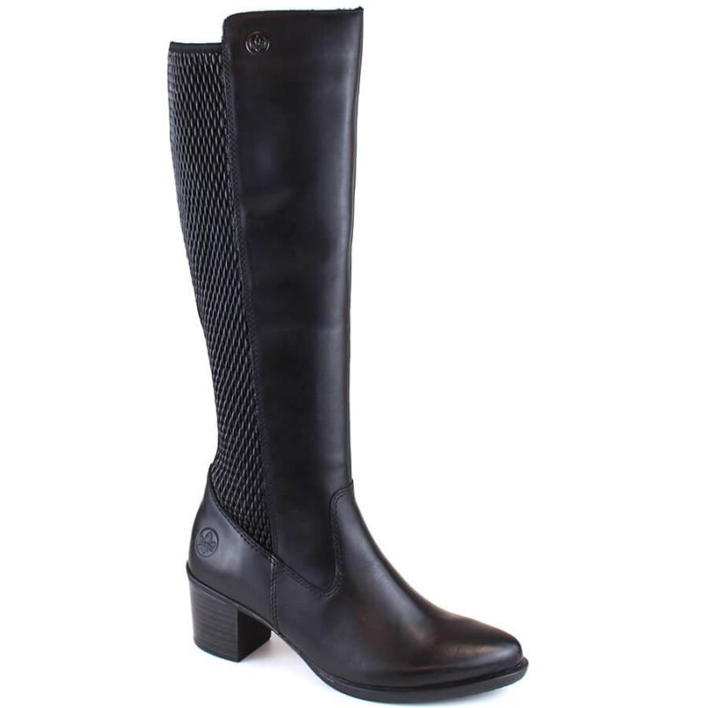 Bottes Rieker, isolées, avec élastique, cuir W Y2050-00 RKR638 le noir