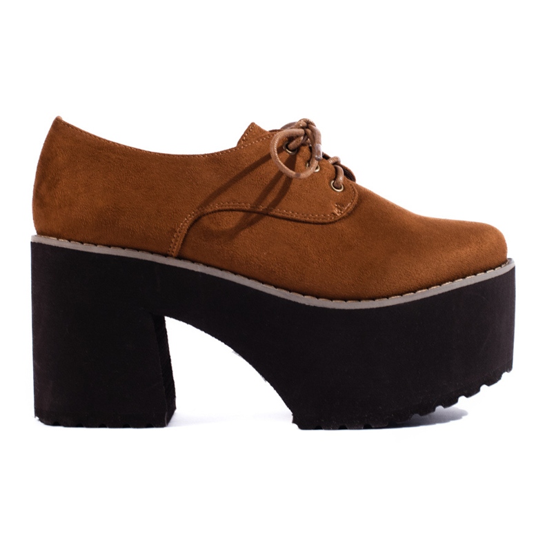 SHELOVET Chaussures à lacets marron pour femme avec semelle massive Sheovet brun