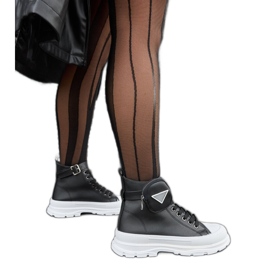 Baskets à plateforme hautes Bolman noires