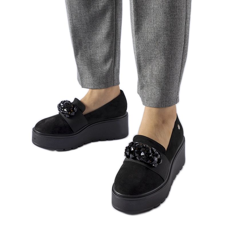 Chaussures plateforme Edma noires le noir