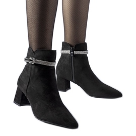 Bottines isolées Alba noires