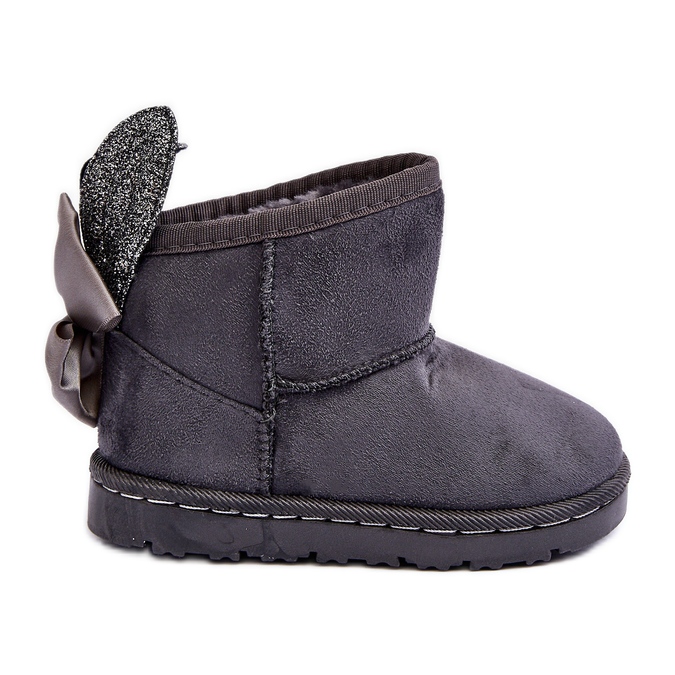 Bottes De Neige Chaudes Avec Nœuds Meriva Gris Fille Bottes De Neige Chaudes Avec Nœuds Meriva Gris Fille