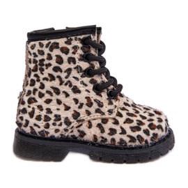 Bottes isolées pour enfants avec fermeture éclair, beige Goopy