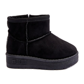 Bottes de neige isolées à enfiler pour enfants noir Big Star MM374100