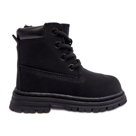 Bottines trappeur noires pour enfants Bansi avec fermeture éclair