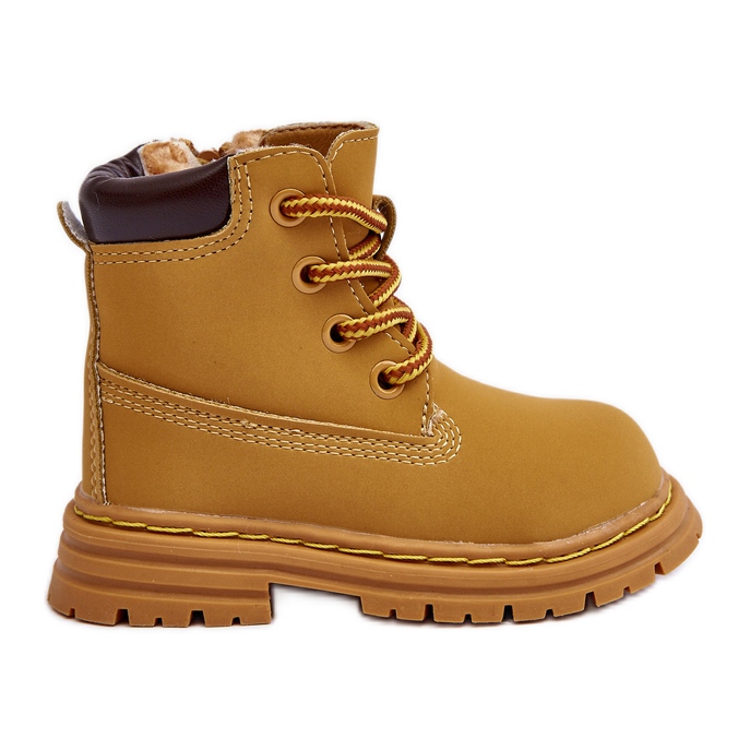 Bottes de trappeur zippées Camel Bansi pour enfants brun