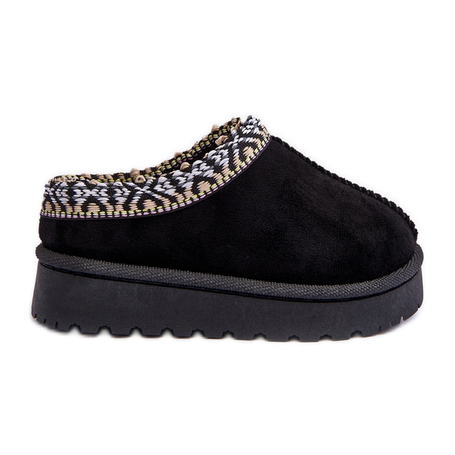 Chaussons Isolés Enfant Noir Olivane le noir