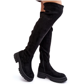 Cuissardes Plates Femme Noir Silune le noir