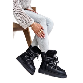 Bottes de neige à plateforme imperméables Vegan D.Franklin DFSH370004 Noir