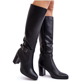 Sergio Leone Bottines à Talons Hauts et Boucle pour Femme, Noir Chaud Sendilia le noir Sergio Leone Bottines à Talons Hauts et Boucle pour Femme, Noir Chaud Sendilia le noir