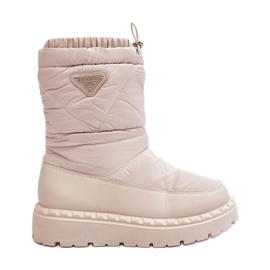 Bottes de neige pour femme à semelle épaisse, Lureta beige clair Bottes de neige pour femme à semelle épaisse, Lureta beige clair