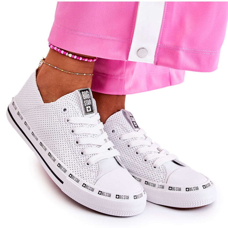 Baskets Femme Big Star Ajourée Blanche FF274024