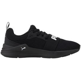 Puma Wired Run Jr. noir 374214 01 chaussures pour enfants le noir