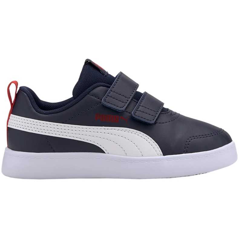 Chaussures enfant Puma Courtflex v2 V Ps bleu marine et blanc 371543 01