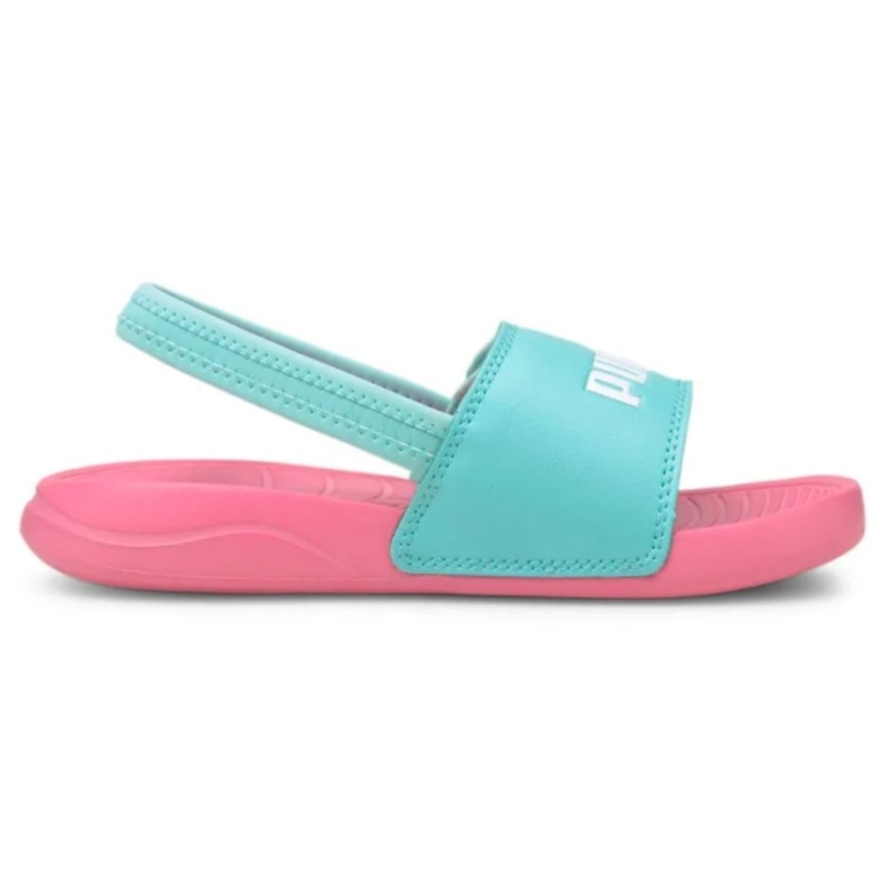 Sandales pour enfants Puma Popcat 20 Backstrap Ac rose 380555 08 bleu