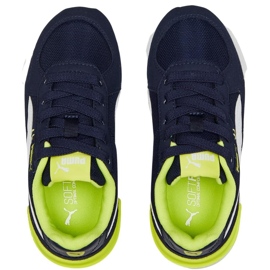 Chaussures enfant Puma Graviton Ac Ps bleu marine et vert 381988 14