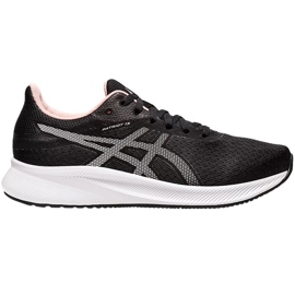 Chaussures de course Asics Patriot 13 pour femmes, noires et roses 1012B312 003