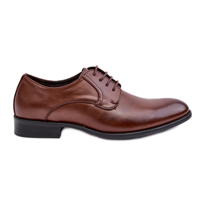 Chaussures en cuir Harene marron pour hommes brun
