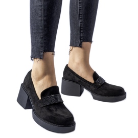 Chaussures basses noires avec un énorme talon Harrisburg le noir Chaussures basses noires avec un énorme talon Harrisburg le noir