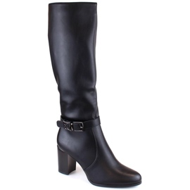 Sergio Leone W SK427A bottes isolées à talons hauts, noir le noir