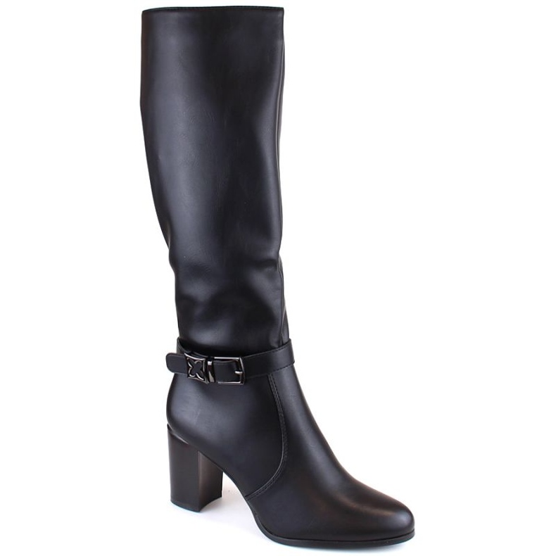 Sergio Leone W SK427A bottes isolées à talons hauts, noir le noir
