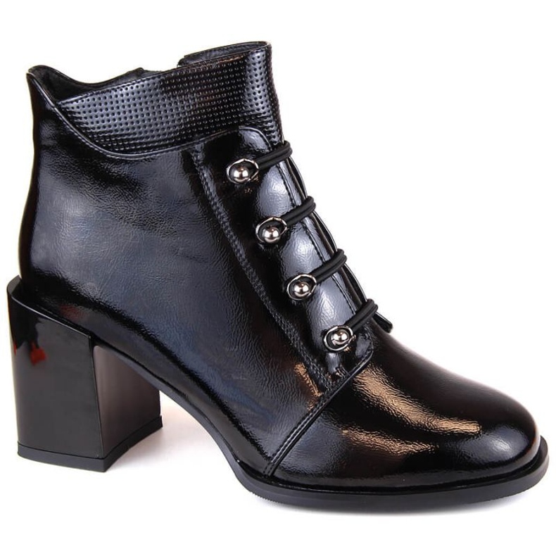 Filippo W PAW490 bottines isolées vernies noires le noir