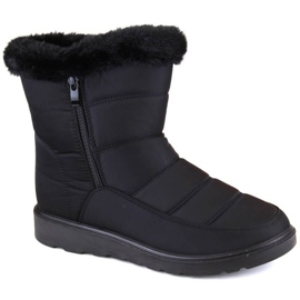Bottes de neige isolées Potocki W WOL197 avec fourrure, noir