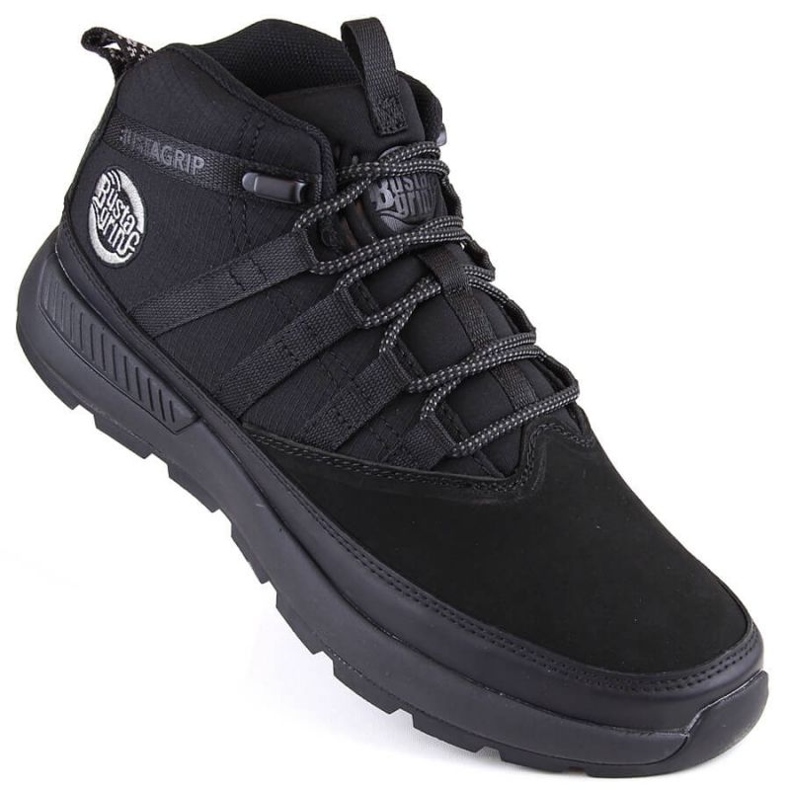 Bottines en cuir Bustagrip M MRM9A, noir le noir