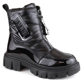 Filippo W PAW498A bottes de neige isolées à fermeture éclair noires