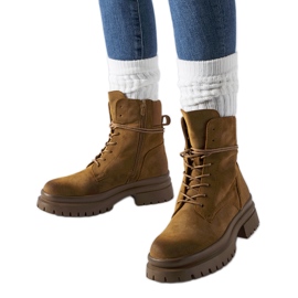 Bottines marron à bout usé de Vadnais brun