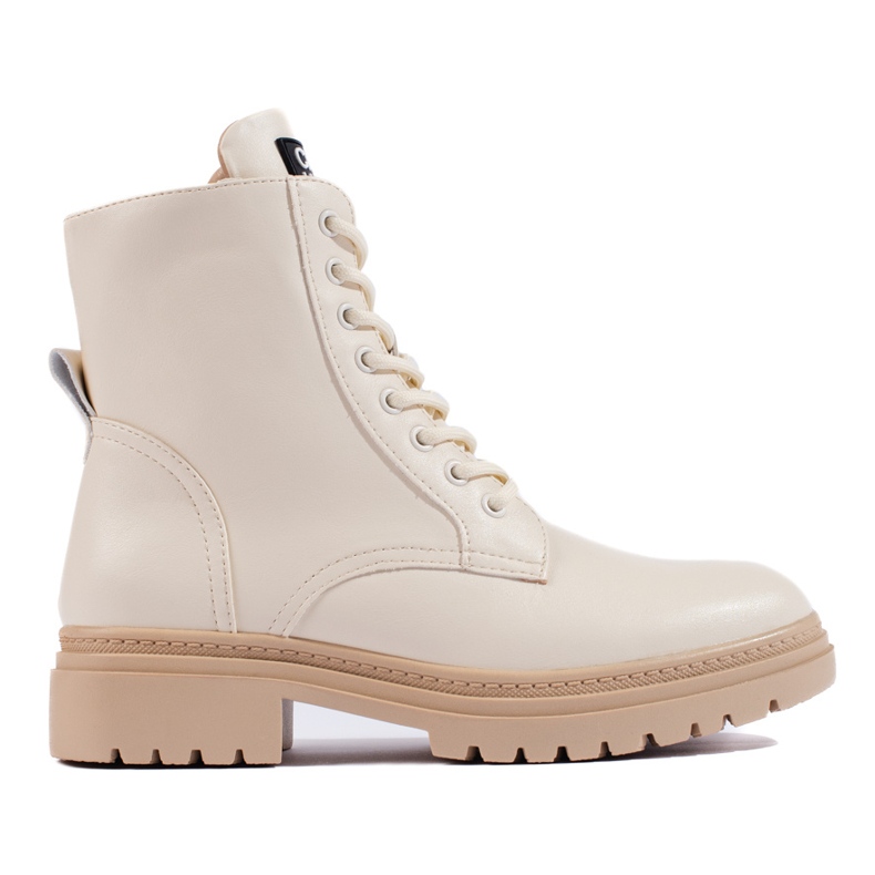 W. Potocki Pantalon ouvrier beige pour femme de Potocki W. Potocki Pantalon ouvrier beige pour femme de Potocki