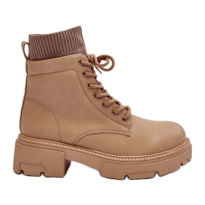 Bottes Pour Femmes Avec Chaussette Beige Rivella