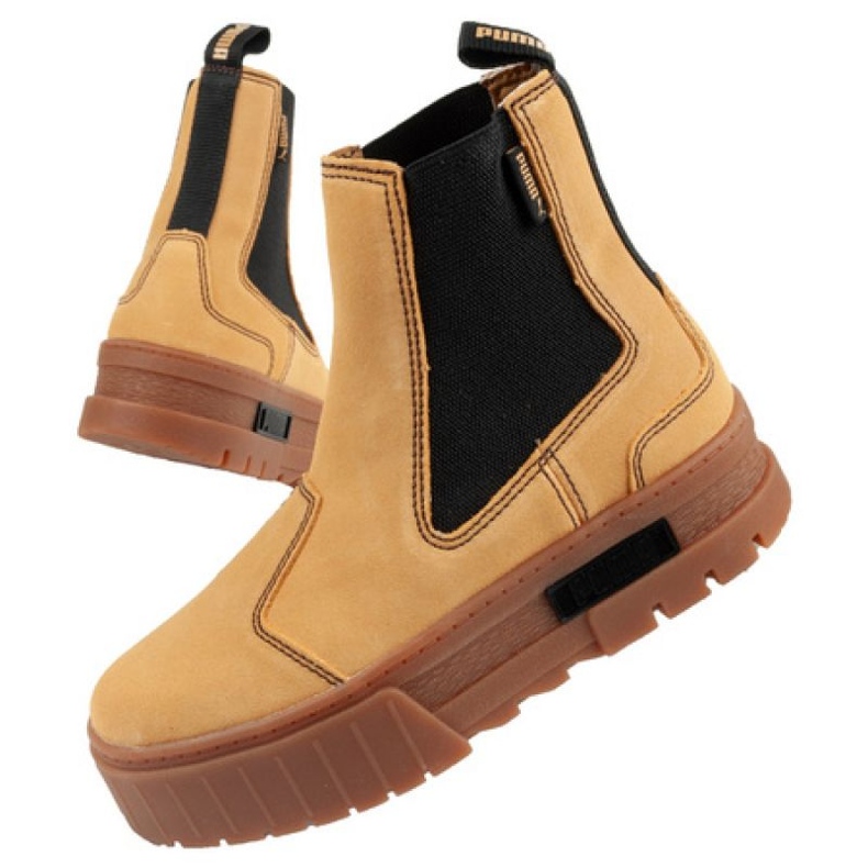 Puma Mayze Chelsea Suède W chaussures 382829 04 brun