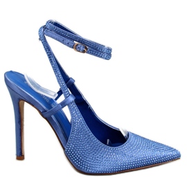 Escarpins Bonnie bleu clair perlés Escarpins Bonnie bleu clair perlés