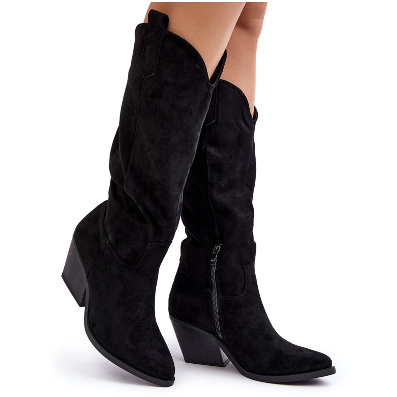 Cuissardes Cowboy Pour Femme Noir Oppore le noir