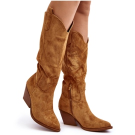 Cuissardes Cowboy Femme Camel Oppore brun Cuissardes Cowboy Femme Camel Oppore brun