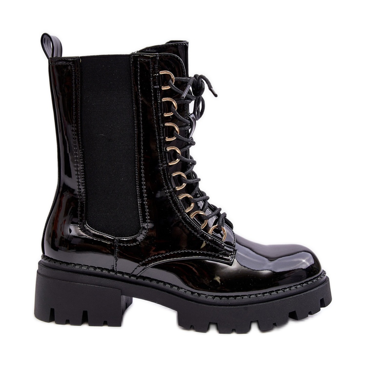 Bottes de travail brevetées Charmea noires pour femmes le noir