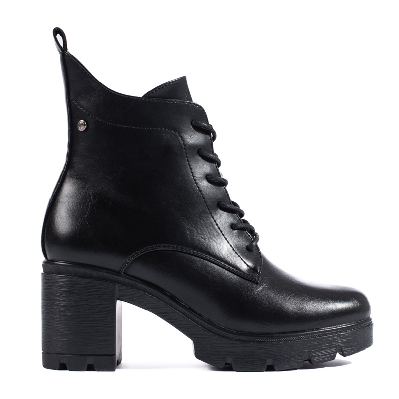 W. Potocki Bottines à lacets noires de Potocki le noir