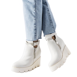 Bottines compensées blanches Sherri Bottines compensées blanches Sherri